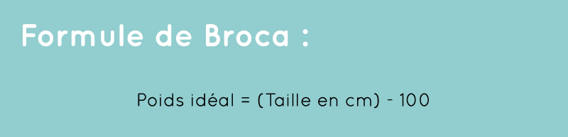 Formule de Broca pour calculer son poids idéal