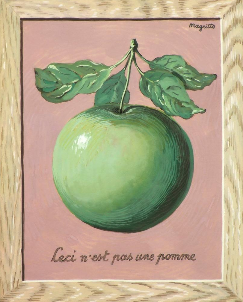 Peinture de René Magritte, Ceci n'est pas une pomme