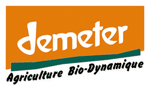 Logo de l'association Demeter pour promouvoir les aliments bio produit selon les principes de l'agriculture bio dynamique, respectueuse des cycles lunaires