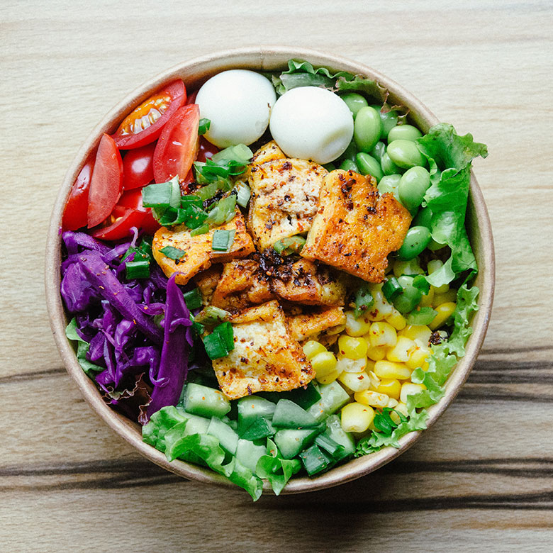 Salade de soja avec tofu